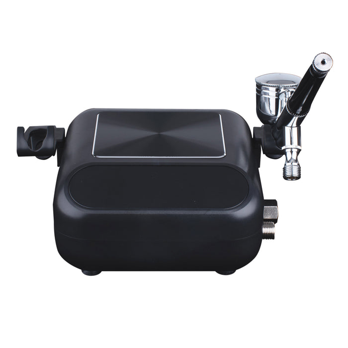 Airbrush Compressor with Touch Operation and Airbrush Kit Black